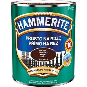 Hammerite Na Rdzę 0,7L BRĄZ-OWY RAL8016 MAT hamerite farba