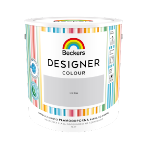 Beckers 2,5L LUNA Designer Colour farba lateksowa mat-owa do ścian sufitów