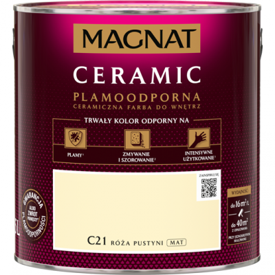 MAGNAT Ceramic 2,5L C21 Róża Pustyni ceramik ceramiczna farba do wnętrz plamoodporna