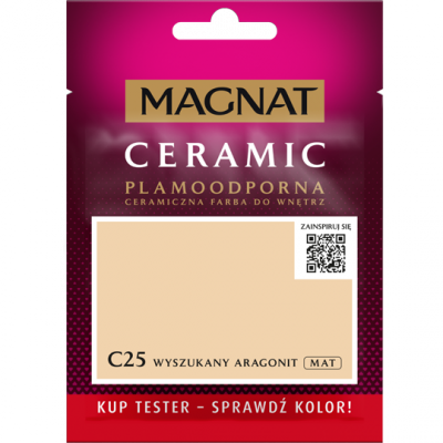 MAGNAT Ceramic TESTER C25 Wyszukany Aragonit ceramik ceramiczna farba do wnętrz plamoodporna