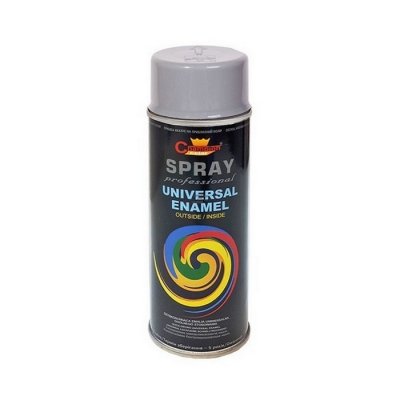 Spray Uniwersalny RAL7001 SZARY 400ml emalia Champion do metalu plastiku drewna gipsu
