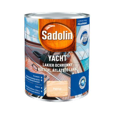 Sadolin Yacht lakier jachtowy 0,75L PÓŁMAT BEZBARWNY do drewna elastyczny zewnętrzny odporny