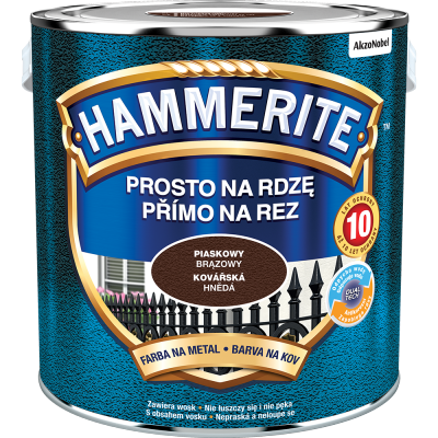 Hammerite Na Rdzę 2,5L BRĄZ-OWY PIASKOWY hamerite farba szybkoschnąca antykorozyjna gruntoemalia
