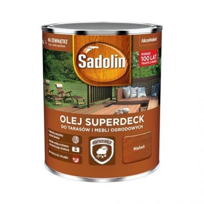 Sadolin Superdeck olej 0,75L MAHOŃ 75 tarasów drewna do