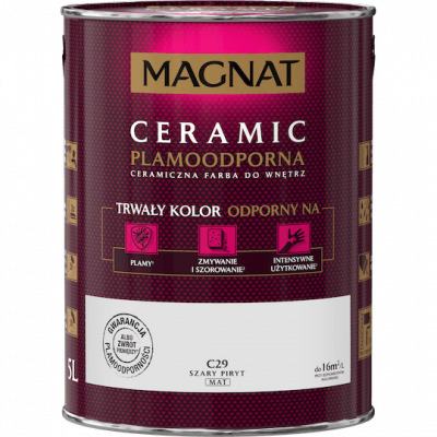 MAGNAT Ceramic 5L C29 Szary Piryt ceramik ceramiczna farba do wnętrz plamoodporna