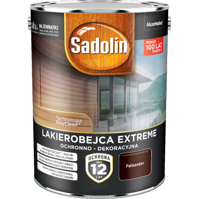 Sadolin Extreme lakierobejca 4,5L PALISANDER do drewna szybkoschnąca odporna zewnętrzna