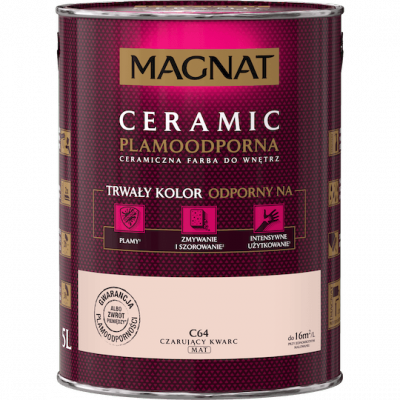 MAGNAT Ceramic 5L C64 Czarujący Kwarc ceramik ceramiczna farba do wnętrz plamoodporna