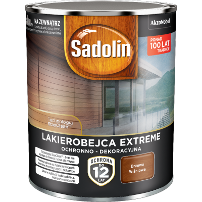 Sadolin Extreme lakierobejca 0,7L DRZEWO WIŚNIOWE do drewna szybkoschnąca odporna zewnętrzna
