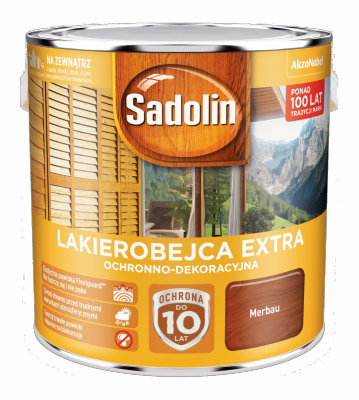 Sadolin Extra lakierobejca 2,5L MERBAU 40 drewna
