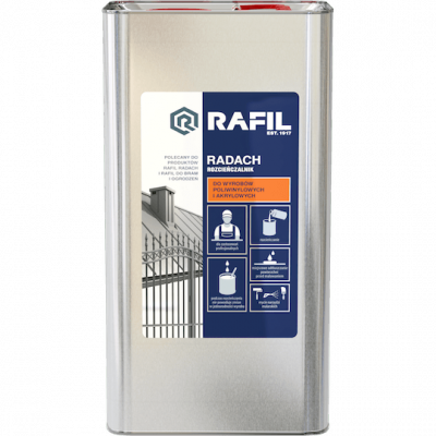 Rozcieńczalnik 5L Radach Poliwinylowych Akrylowych rozpuszczalnik wyrobów do Rafil