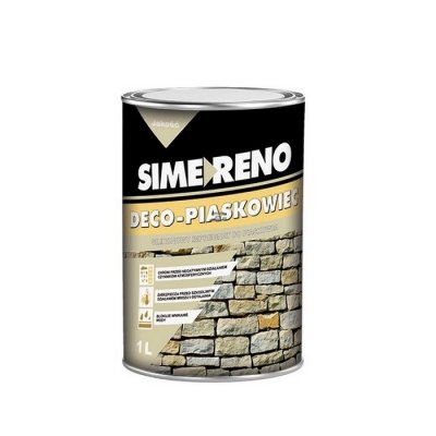 Impregnat do piaskowca kamienia 1L Deco-Piaskowiec silikonowy cegły wapienia Simeplast