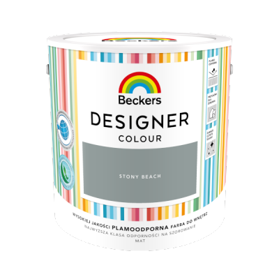 Beckers 2,5L STONY BEACH Designer Colour farba lateksowa mat-owa do ścian sufitów
