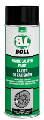 BOLL Lakier Zacisków CZARNY POŁYSK 0,4L SPRAY do samochodowych odporny wysokotemperaturowy