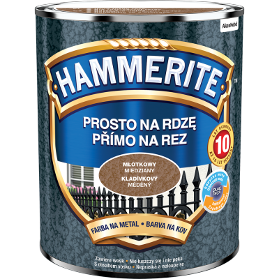 Hammerite Na Rdzę 0,7L MIEDZIANY MŁOTKOWY hamerite farba szybkoschnąca antykorozyjna gruntoemalia
