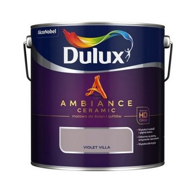 Dulux Ambience Ceramic 2,5L VIOLET VILLA ceramik ceramiczna farba do wnętrz plamoodporna