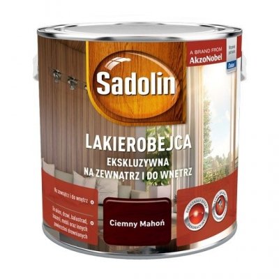 Sadolin Ekskluzywna lakierobejca 2,5L MAHOŃ CIEMNY drewna