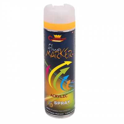 Spray Znakowania Marker POMARAŃCZOWY farba 360 500ml geodezyjna emalia Fluomarker Champion