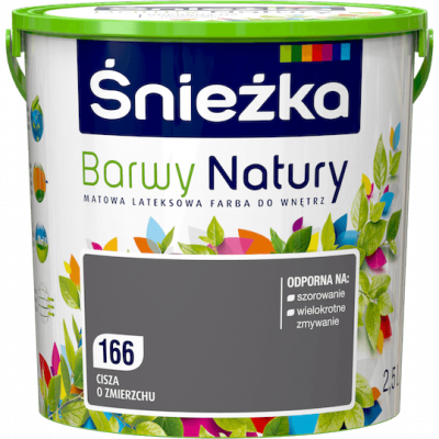 Śnieżka Barwy Natury 2,5L Cisza O Zmierzchu 166 mat farba do wnętrz ścian sufitów emulsja