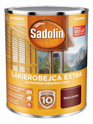 Sadolin Extra lakierobejca 0,75L MAHOŃ CIEMNY 30 drewna
