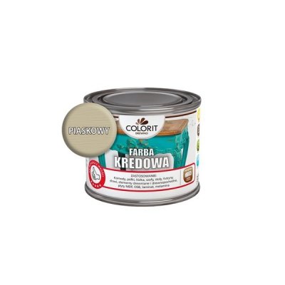 Colorit Farba Kredowa 1L PIASKOWY do drewna renowacji mebli stylizacji ścian chalk paint 