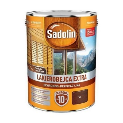 Sadolin Extra lakierobejca 10L TIK TEK 3 PÓŁMAT do drewna fasad domków okien drzwi