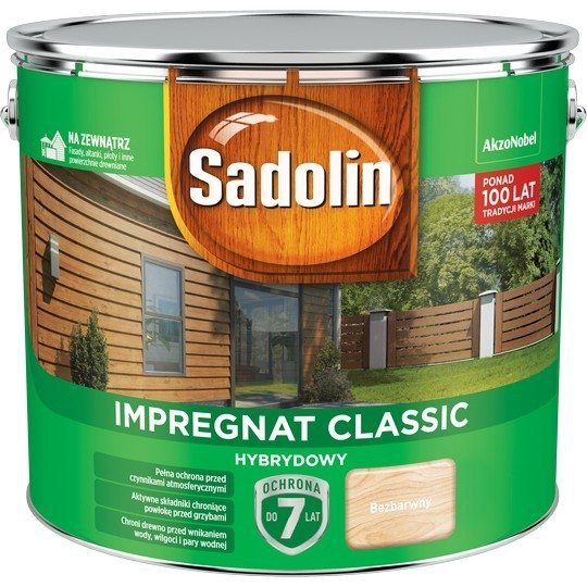 Sadolin Classic impregnat 9L BEZBARWNY 1 drewna clasic