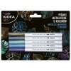 Pisaki Metaliczne 5 Kolorów Kidea Mazaki Flamastry [PMA5KKA]