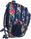Plecak BackUP Młodzieżowy Szkolny w Kwiaty [PLB1A12]