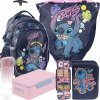 STITCH PLECAK NA KÓŁKACH KOMPLET 5el.  SZKOLNY DLA UCZENNIC STICH DZIEWCZĘCY