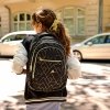 PLECAK MŁODZIEŻOWY BACKUP GEOMETRIC GOLD ZESTAW 4w1 DLA DZIEWCZYNY SZKOLNY