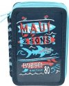 Piórnik Maui&Sons Szkolny Dwukomorowy dla Chłopaka [MAUL-022BW]