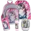 Plecak Szkolny z Kotem Kot Zestaw dla Dziewczynki [RAM-090]