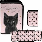 PIÓRNIK KOTEK SZKOLNY DO PODSTAWÓWKI DLA DZIEWCZYNEK DO 1 KLASY Z KOTKIEM