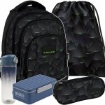 CHŁOPIĘCY BACKUP PLECAK SZKOLNY MŁODZIEŻOWY ZESTAW 5 ele CYBER TRIANGLES