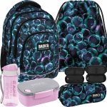 PLECAK MŁODZIEŻOWY BACKUP BAŃKI SZKOLNY DLA DZIEWCZYN ZESTAW 5w1 BUBBLE