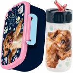 BIDON ŚNIADANIÓWKA PIESEK DERFORM DLA DZIEWCZYNEK ZESTAW 2w1 z PIESKIEM DOG