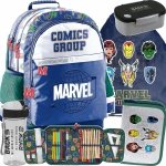 KOMPLET 5w1 MARVEL COMICS PLECAK CHŁOPIĘCY SZKOLNY DO 1-4  KLAS THOR HULK