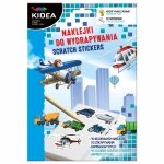 Naklejki do Wydrapywania Pojazdy Samoloty Kidea Wydrapywanka Auta  [WNAKA]