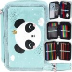 Piórnik Miś Panda z Wyposażeniem Szkolny Miętowy [PP23PQ-023]