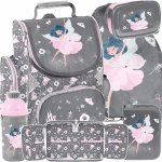 BALETNICA TORNISTER SZKOLNY BALERINA DO KLAS 1-4 KOMPLET 5 ele DZIEWCZĘCY