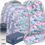 MŁODZIEŻOWY PLECAK KWIATY BACKUP DERFORM SZKOLNY DZIEWCZĘCY KOMPLET 5 ele.