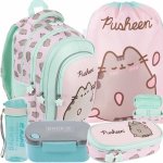 PUSHEEN PINK KOMPLET 5ele MAJEWSKI DLA DZIEWCZYNEK PLECAK KOT KOTKI