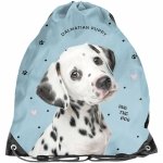 WOREK Z PIESKIEM DALMATYŃCZYK NA OBUWIE WF KAPCIE BUTY DLA DZIEWCZYNY DOG