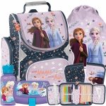 TORNISTER KRAINA LODU SZKOLNY DLA DZIEWCZYNEK FROZEN DO 1 KLASY ZESTAW 5w1
