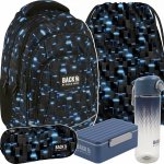 PLECAK BACKUP BYTEWAVE SZKOLNY MŁODZIEŻOWY DLA CHŁOPAKA 4 kom. KOMPLET 5 el