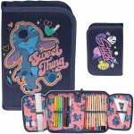 Stitch Piórnik Paso do Szkoły dla Dzieci z Wyposażeniem dla Dziewczynek Stich