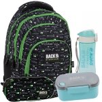 BackUP Plecak Szkolny Młodzieżowy Zestaw 4w1 Godziny Clock  [PLB4A85]