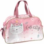 KOTEK TORBA SZKOLNA NA BASEN SPORTOWA DLA DZIEWCZYNEK WYCIECZKOWA Z KOTKIEM