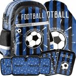 FOOTBALL PLECAK SZKOLNY PIŁKA NOŻNA ZESTAW 3w1 DO PODSTAWÓWKI DLA CHŁOPAKÓW