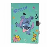 PAMIĘTNIK STICH DZIEWCZĘCY DZIECIĘCY STITCH  z KŁÓDKĄ Flowers 